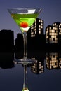 Metropolis Apple Martini Royalty Free Stock Photo