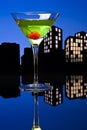 Metropolis Apple Martini Royalty Free Stock Photo