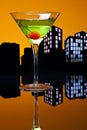 Metropolis Apple Martini Royalty Free Stock Photo