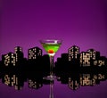 Metropolis Apple Martini Royalty Free Stock Photo