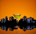 Metropolis Apple Martini Royalty Free Stock Photo