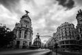 Metropolis Building Madrid Royalty Free Stock Photo