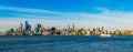 metropolis cityscape. new york downtown. manhattan skyline. new york city. skyscraper building of nyc. ny urban city Royalty Free Stock Photo