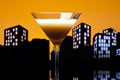 Metropolis coffee Martini cocktail Royalty Free Stock Photo