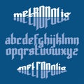 Metropolis gothic font