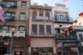 China town, Old Shanghai, San Francisco. Celebration with Chinese flashlights