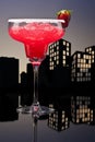 Metropolis strawberry Margarita cocktail Royalty Free Stock Photo