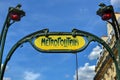 Metropolitain - French Subway Royalty Free Stock Photo