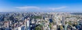 The Metropolitan Bangkok City - Aerial Panorama view urban tower Bangkok city Thailand