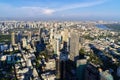 The Metropolitan Bangkok City - Aerial Panorama view urban tower Bangkok city Thailand