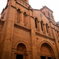 Metropolitan Cathedral of Medellin, Colombia, basilica of Romanesque Revival Royalty Free Stock Photo