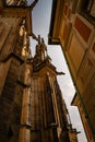 The Metropolitan Cathedral of Saints Vitus, Wenceslaus and Adalbert  commonly named St. Vitus Cathedral Royalty Free Stock Photo