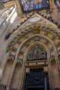 St. Vitus Cathedral -mural detail Royalty Free Stock Photo