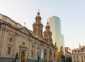Metropolitan Cathedral of Santiago, in the Armas square. It is the main temple of the Catholic Church in the country, built