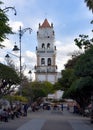 The Metropolitan Cathedral of Sucre, in Plaza 25 de Mayo square in Sucre, Bolivia Royalty Free Stock Photo