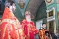 The Metropolitan celebrated the divine Liturgy in the Russian Orthodox Church.