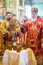 The Metropolitan celebrated the divine Liturgy in the Russian Orthodox Church.