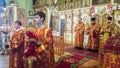 The Metropolitan celebrated the divine Liturgy in the Russian Orthodox Church.