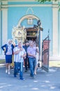 The Metropolitan celebrated the divine Liturgy in the Russian Orthodox Church.