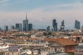 Panoramic view from the rooftop of Duomo Cathedral, Milan