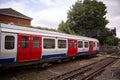 A Metropolitan Line London Underground train at Rickmansworth bound for Aldgate, London