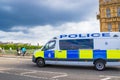 Metropolitan Police van Westminster bridge London United Kingdom Royalty Free Stock Photo