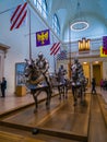 The Metropoliten museum armour colection, World`s abundance.  Ne York, United States of America. Royalty Free Stock Photo