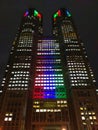 Metropolitian Government Building at night Royalty Free Stock Photo