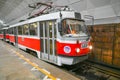 Metrotram, or underground tram on Lenin Square. Forbes magazine included the Volgograd metro tram in the list of the most