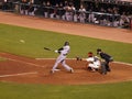 Mets Jason Bay connects with the ball Royalty Free Stock Photo