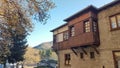 Metsovo city buildings and architecture greece