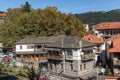 Autumn view of village of Metsovo near city of Ioannina, Epirus Region, Greece Royalty Free Stock Photo