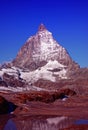 The Mountain Matterhorn in Switzerland Royalty Free Stock Photo