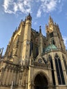 Metz, Lorraine, France - August 29, 2019: Metz Cathedral, a Roman Catholic cathedraldedicated to Saint Stephen