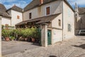 MEURSAULT, BURGUNDY, FRANCE- JULY 9, 2020: Typical living houses in Meursault