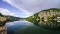 Meuse river view near Namur Royalty Free Stock Photo