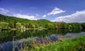 Meuse river view near Namur Royalty Free Stock Photo