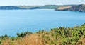 Mevagissey Bay from Black Head near St Austell Cornwall