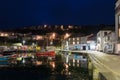 Mevagissey Harbour Cornwall at Night