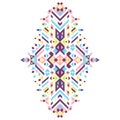 Mexican and African tribal ornament. Vector ethnic print