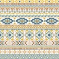 Mexican american indian pattern tribal ethnic motifs geometric vector background. Royalty Free Stock Photo