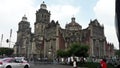 Mexican ancient tilted Cathedral