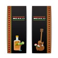 Mexican Banners Vertical Royalty Free Stock Photo