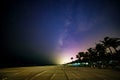 Mexican Beach at Night Royalty Free Stock Photo