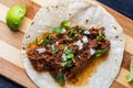 Mexican Beef Barbacoa Stew, Traditional Mexican Food Royalty Free Stock Photo