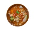 Mexican beef Barley Soup Royalty Free Stock Photo