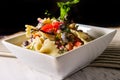 Mexican Black Bean Pasta Salad Royalty Free Stock Photo