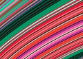 Mexican Blanket Stripes multi color Vector Pattern. Typical colorful woven fabric from central america Royalty Free Stock Photo