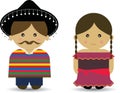 Mexican Boy & Girl Royalty Free Stock Photo