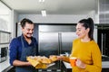 Mexican bread of the dead called pan de muerto traditional from Mexico in halloween